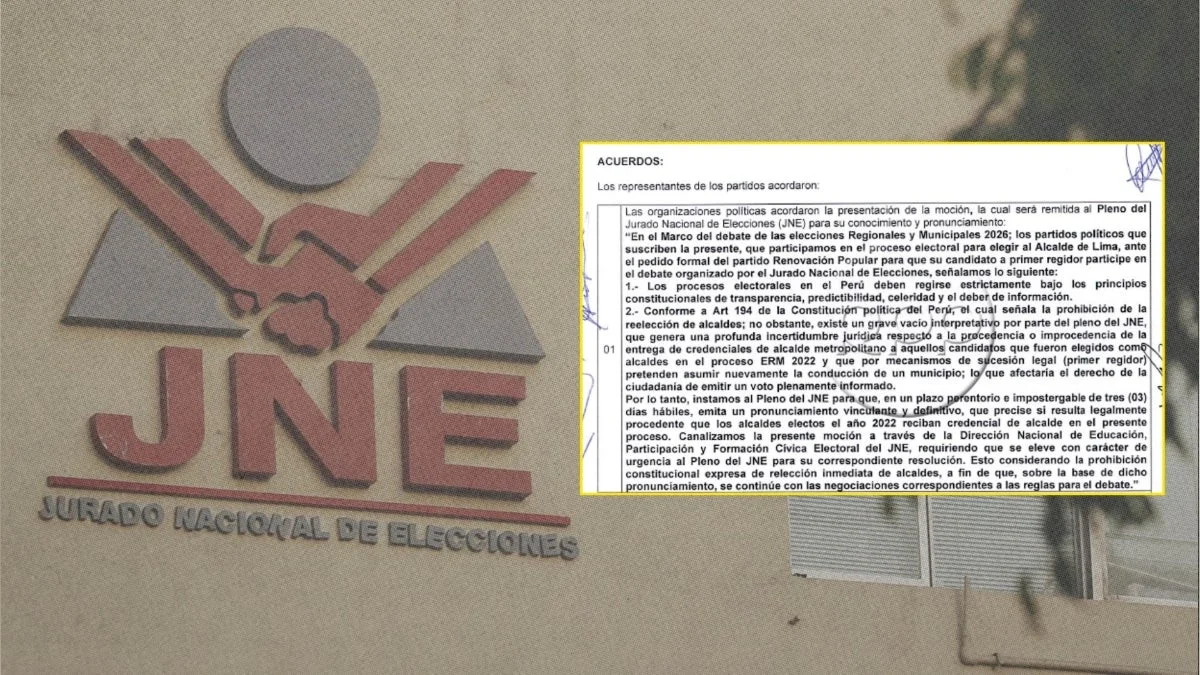 Legal Uncertainty Clouds Lima Mayoral Race: 14 Parties Demand JNE Ruling on "Covert Re-election"